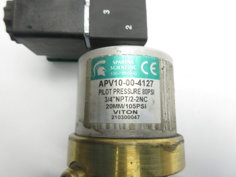 SPARTAN SCIENTIFIC APV10-00-4127 120VAC 80PSI 3/4″ NSNP