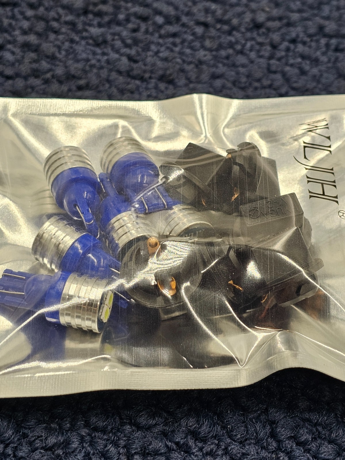(QTY 3) WLJH 6x W5W 194 T10 LED Bulb Dome Light Bulbs Dash Light Ice Blue