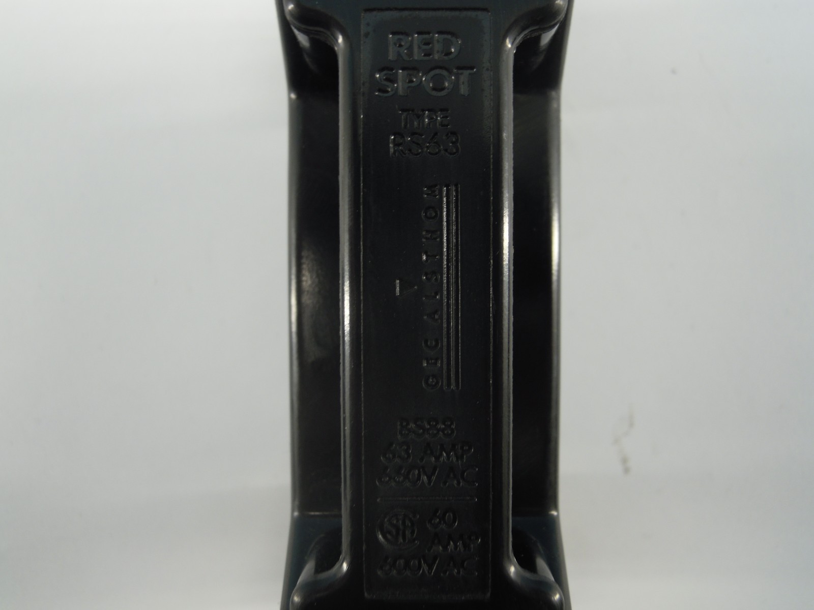 GEC ALSTHOM TYPE RS63 RED SPOT FUSE HOLDER 60A 600V