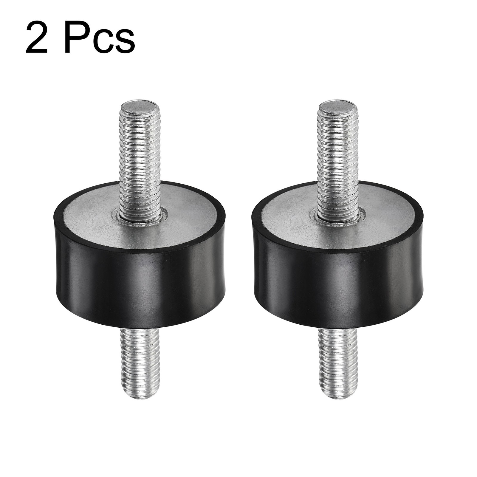 2 Pcs D40mmxH20mm M10 Rubber Mounts,Male/Male Shock Absorber