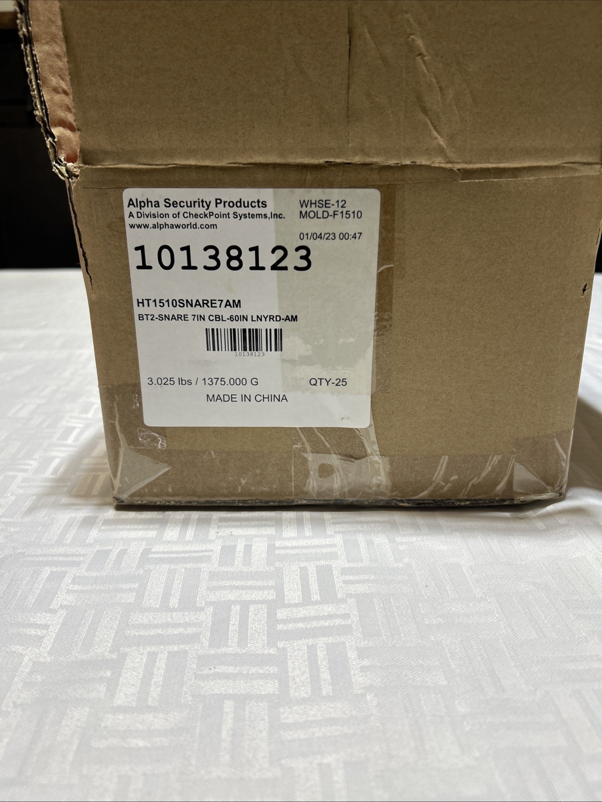 Alpha Security HT1510 Adjustable Cable Anti Theft Box Of 24