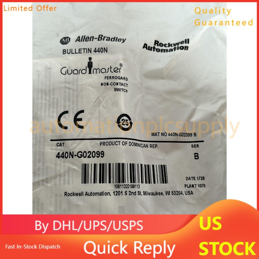 440N-G02099 ALLEN BRADLEY FERROGARD FRS21 RED PLASTIC SWITCH 24VDC US Free Tax