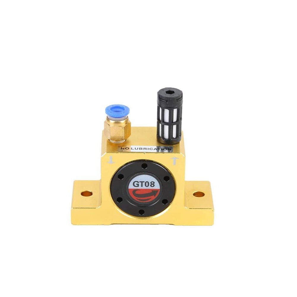 GT8 1/8” Pneumatic Turbine Vibrators Silent Golden Industrial Vibrator GT-8 US