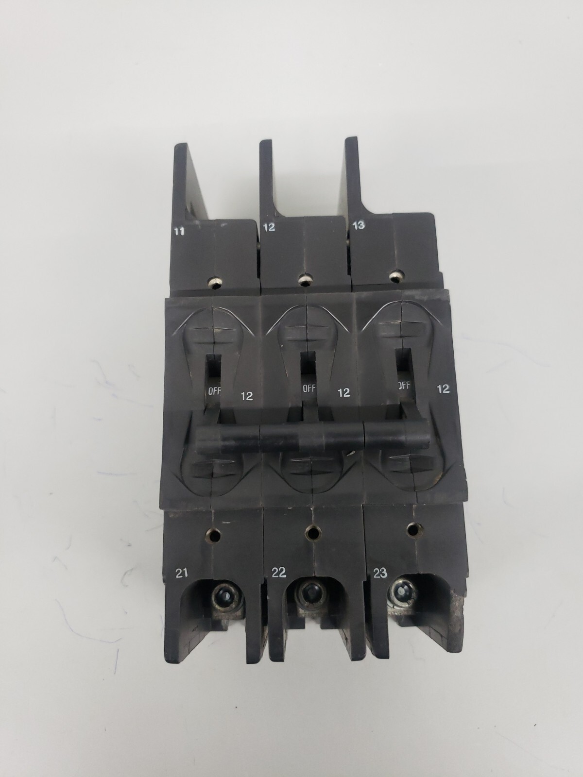 1- AIRPAX HH83XB428-B CIRCUIT BREAKER 12 Amps 3 Poles, USED~ OBSOLETE BREAKER !!