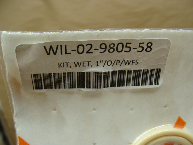 WILDEN WIL-02-9805-58 WET REPAIR KIT 1″/O/P/WFS (PARTS MISSING, SEE PICS)