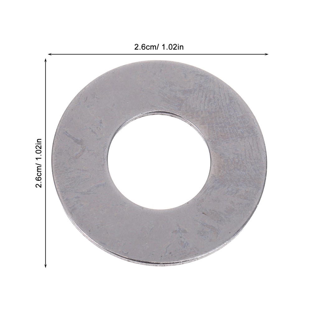2Pcs Flat Axial Needle Roller Bearings Steel High Load Thrust Bearing Set Silver