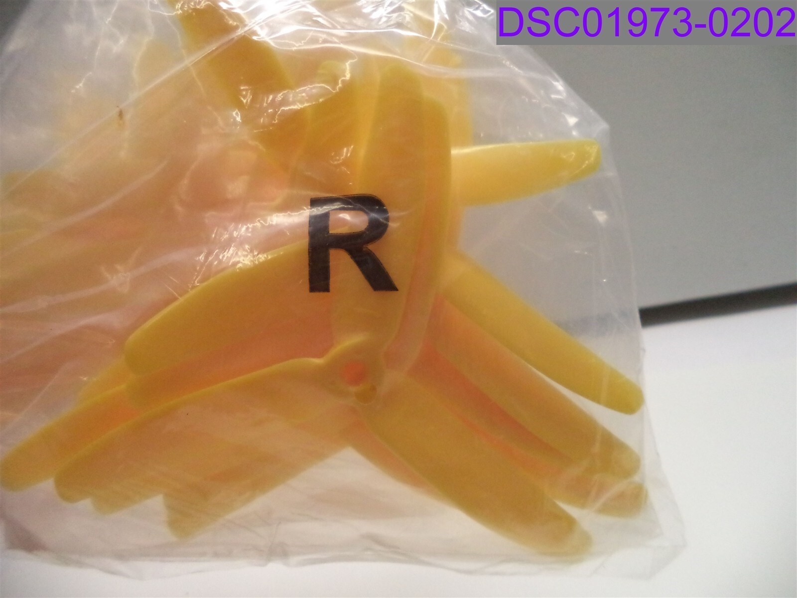 Qty = 10 Pairs: uxcell RC 3 Vein Propellers Nylon Yellow a19030100ux0766
