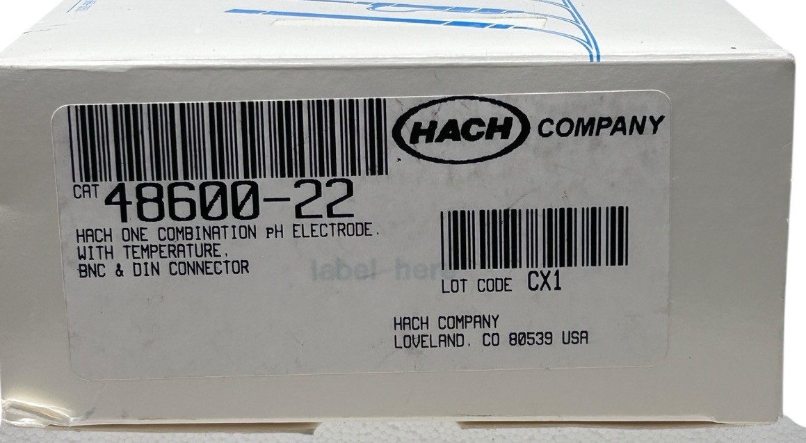HACH ELECTRODE PRODUCTS 48600 HACH ONE COMBINATION pH Electrode WITH TEMPERATURE
