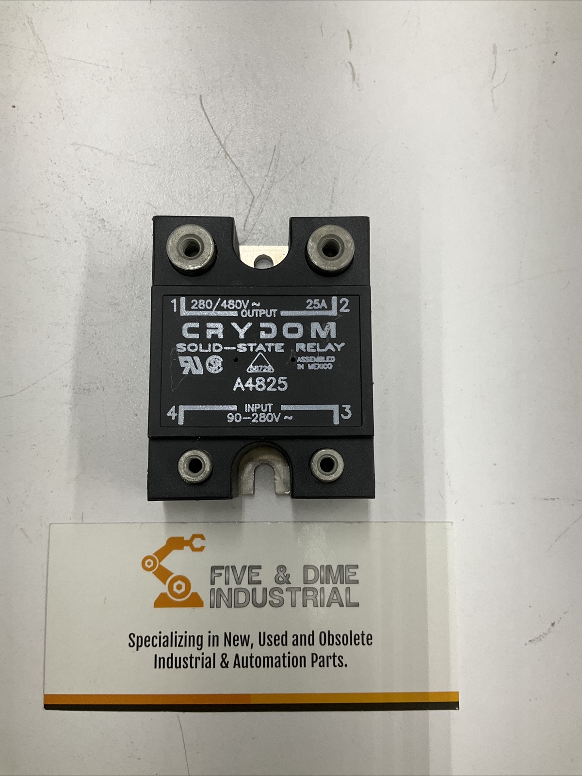 Crydom A4825 New Solid State Relay Input 90-280AC, Output 280/480VAC 25A (CL327)
