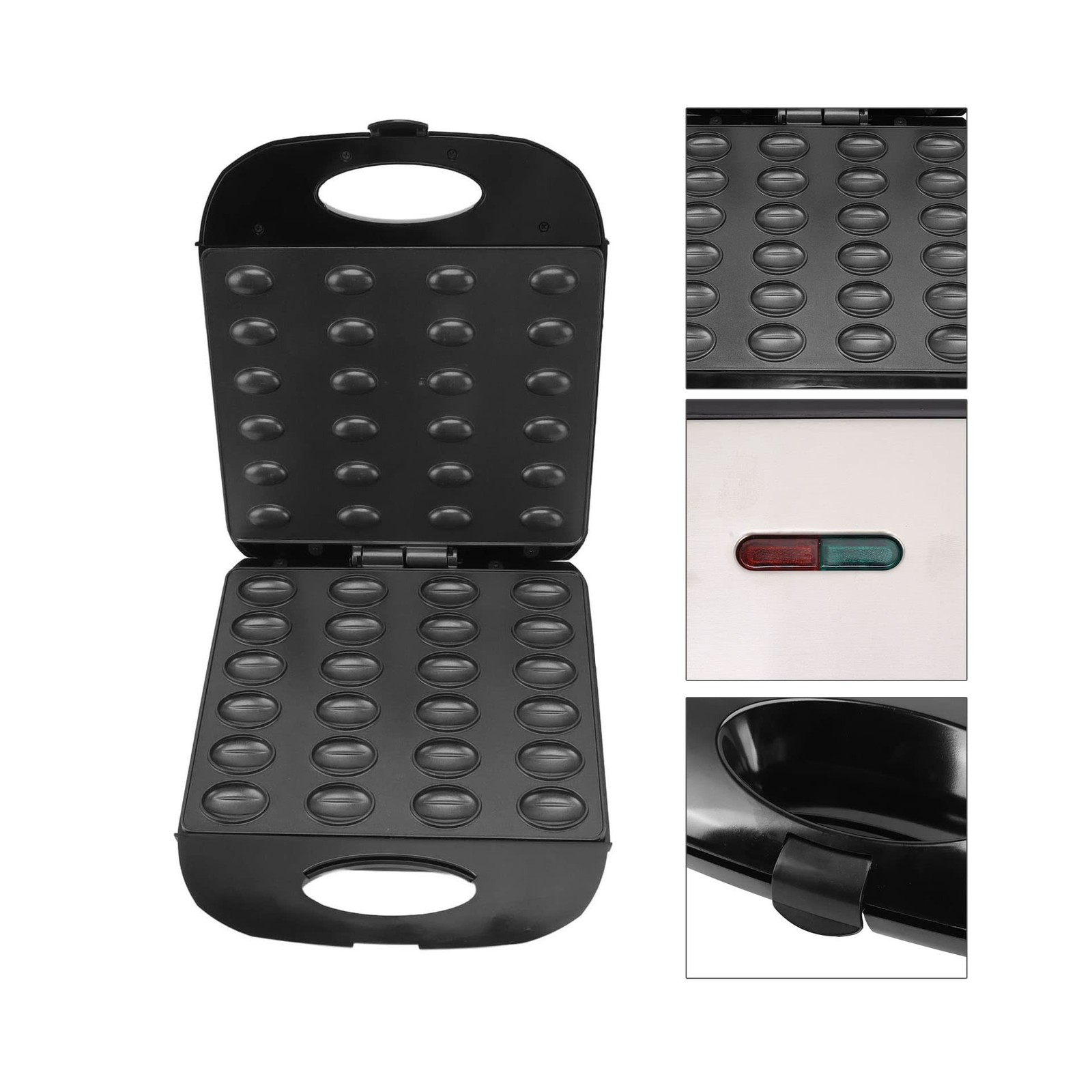 Walnut Cookie Maker 24pcs Nut Waffle Bread Maker – Non Stick Panel for Home Cook