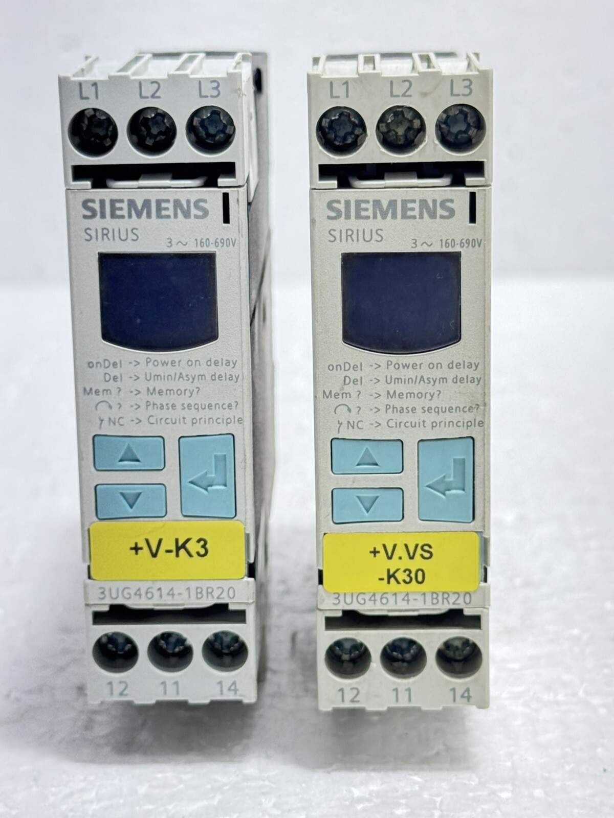 SIEMENS SIRIUS MONITORING RELAY 3UG4614-1BR20 LOT OF 2 Piece