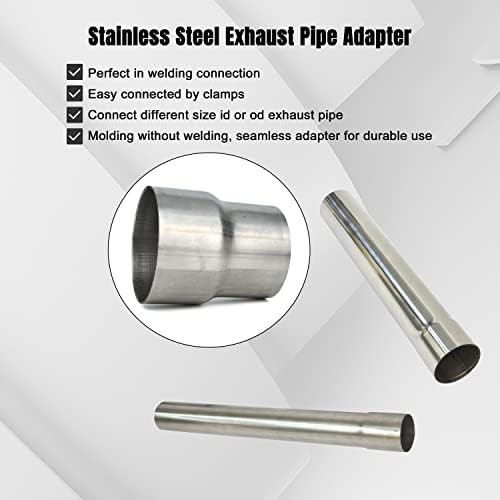 Universal Stainless ID 3 inch to OD 3.5 inch Exhaust Adapter Reducer | Seamless
