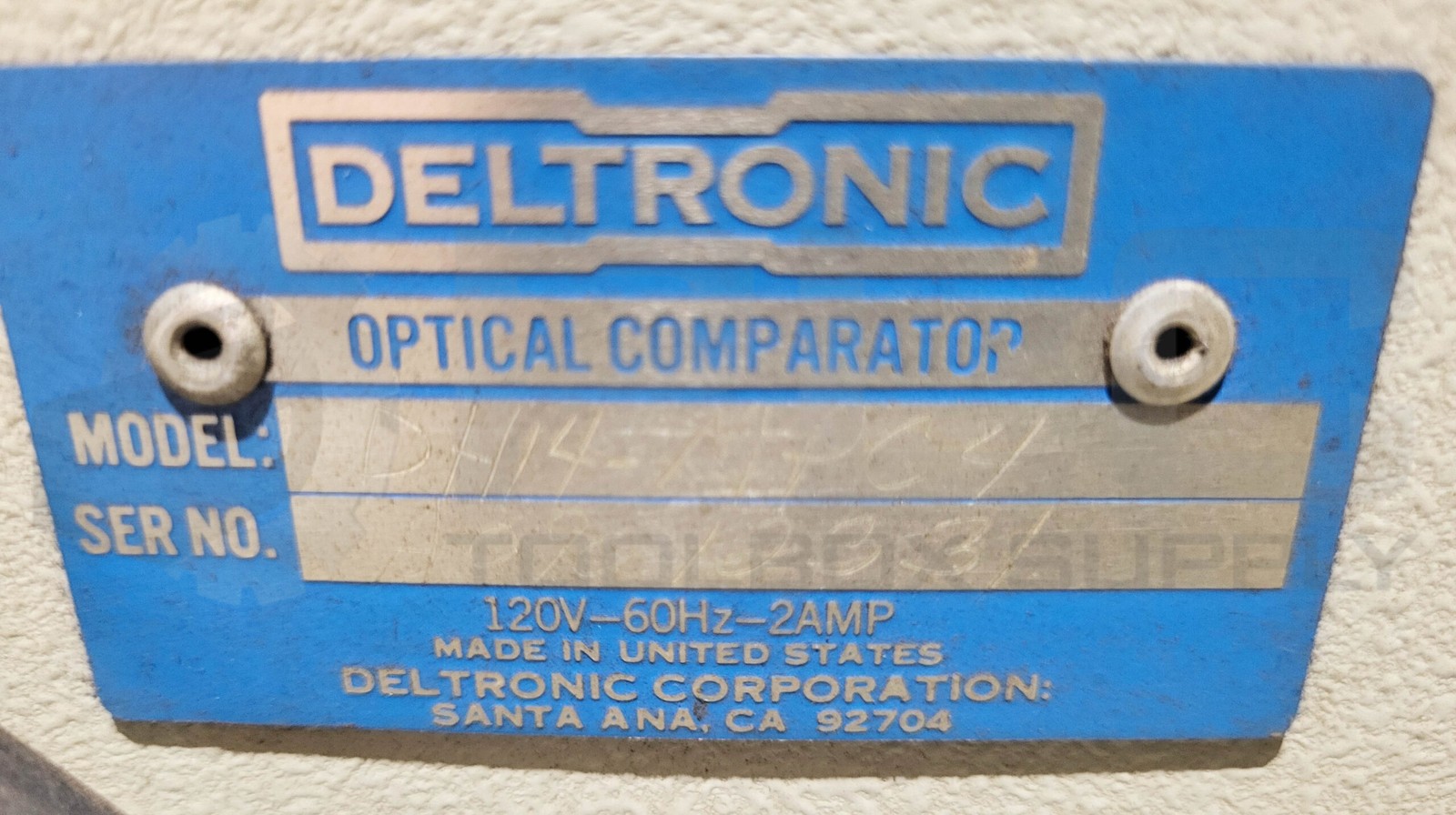 DELTRONIC DH14-MPC4 OPTICAL COMPARATOR 120V 60HZ 2A W/ MPC-5 MULTIPRESSOR