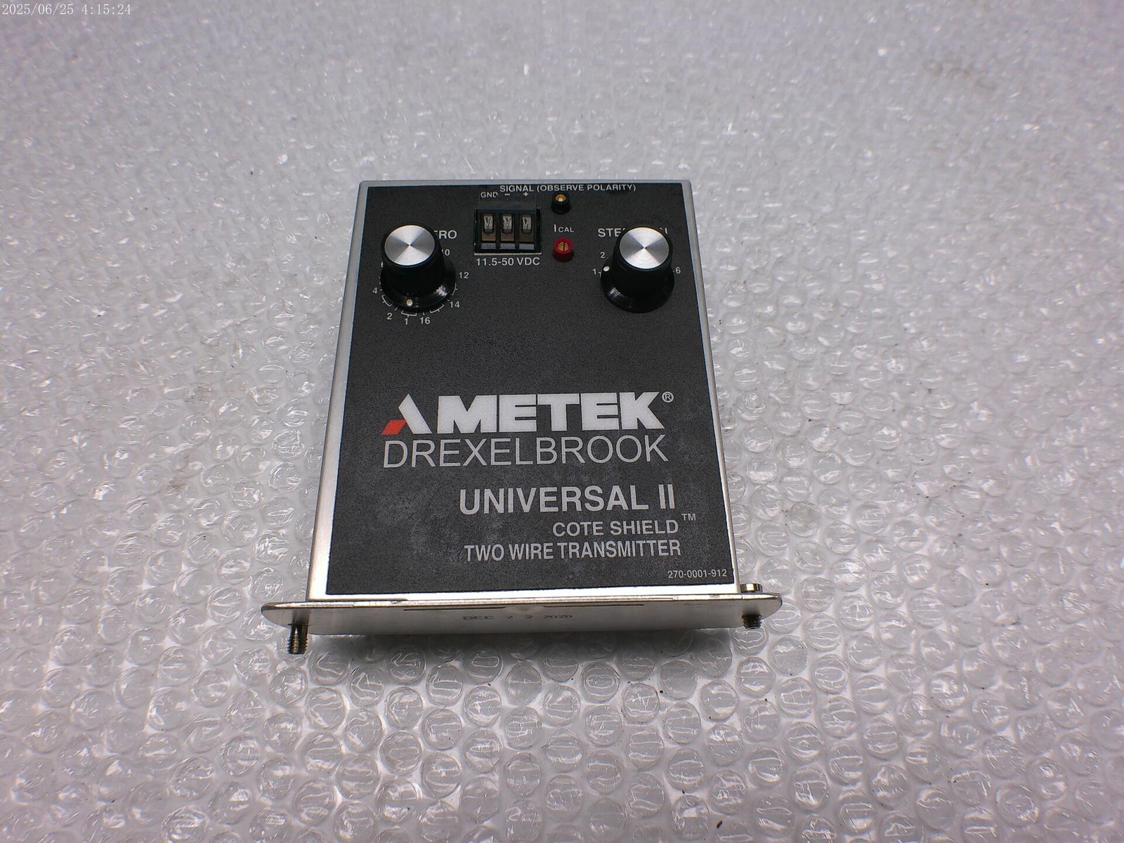 AMETEK DREXELBROOK 408-8202-F01 TRANSMITTER NSNP
