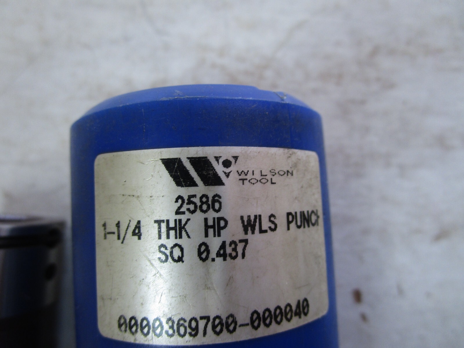 NEW WILSON TOOL 2586 1-1/4 THK HP WLS PUNCH SQ 0.437