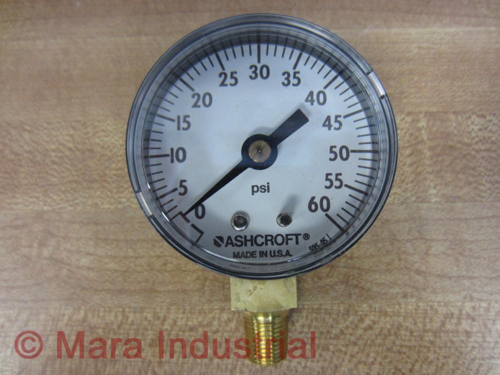 Ashcroft 20W1005PH 01L XZG 60# Gauge 0-60 Psi 1/8″ 5WH36