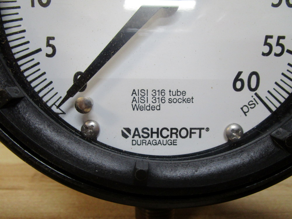 Ashcroft 45 1279 SS 04L Pressure Gauge 451279SS04L