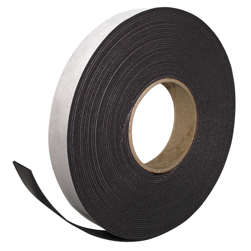 MAGNA VISUAL MR50-81P Magnetic Strip RolL x 1in x 50ft,White 38Y360