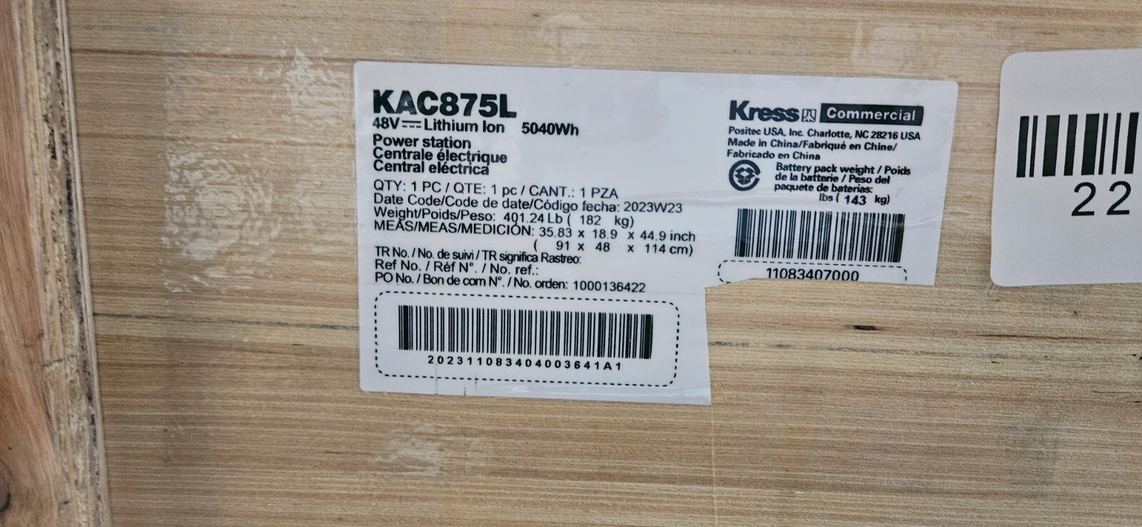 New Kress KAC875L 5kWh CyberTank Charger 48V Lithium 5040Wh Power Station