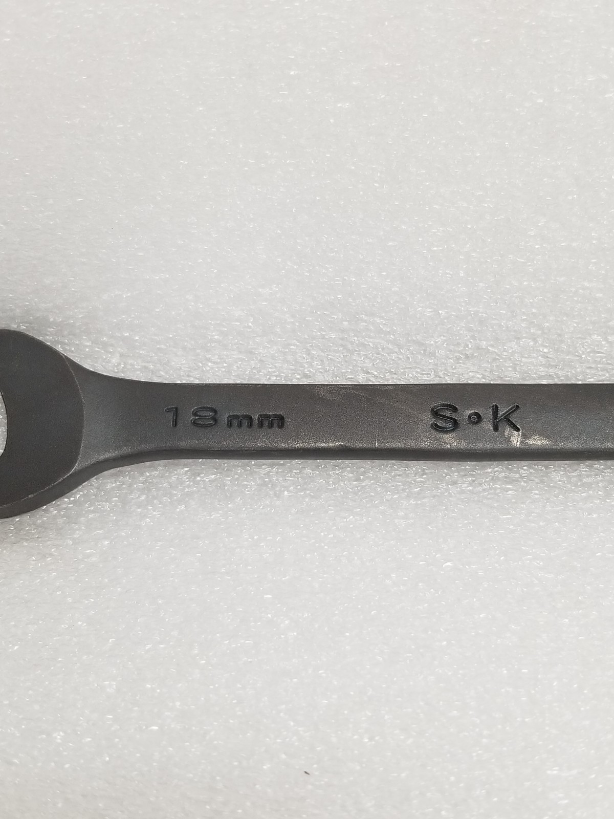 S-K 38318 Combination Wrench Black-Oxide Finish 12-Point Size-18mm Made in USA