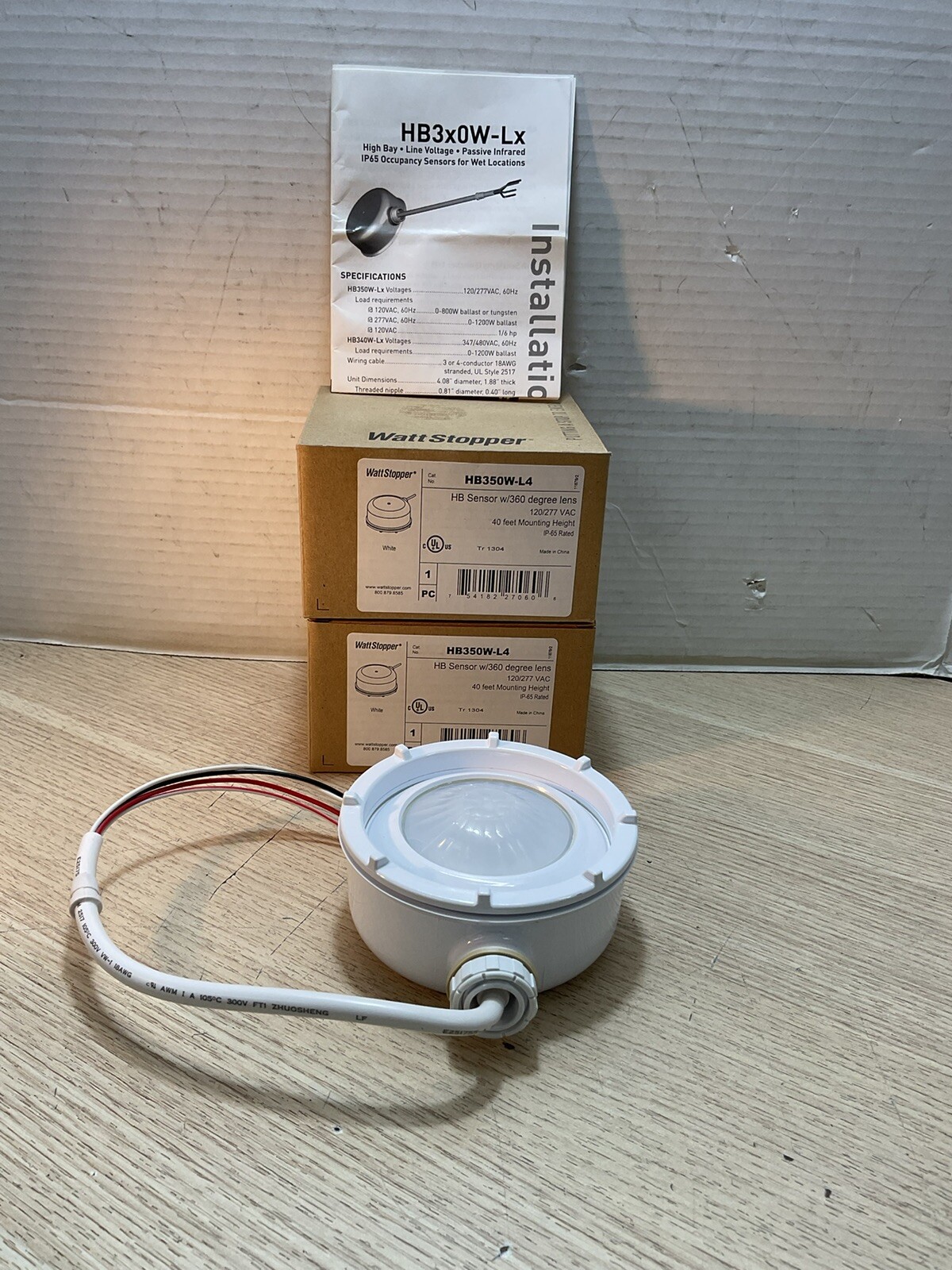 HB350W-L4 NEW 120/277V OCCUPANCY SENSOR WATT STOPPER/GAR140