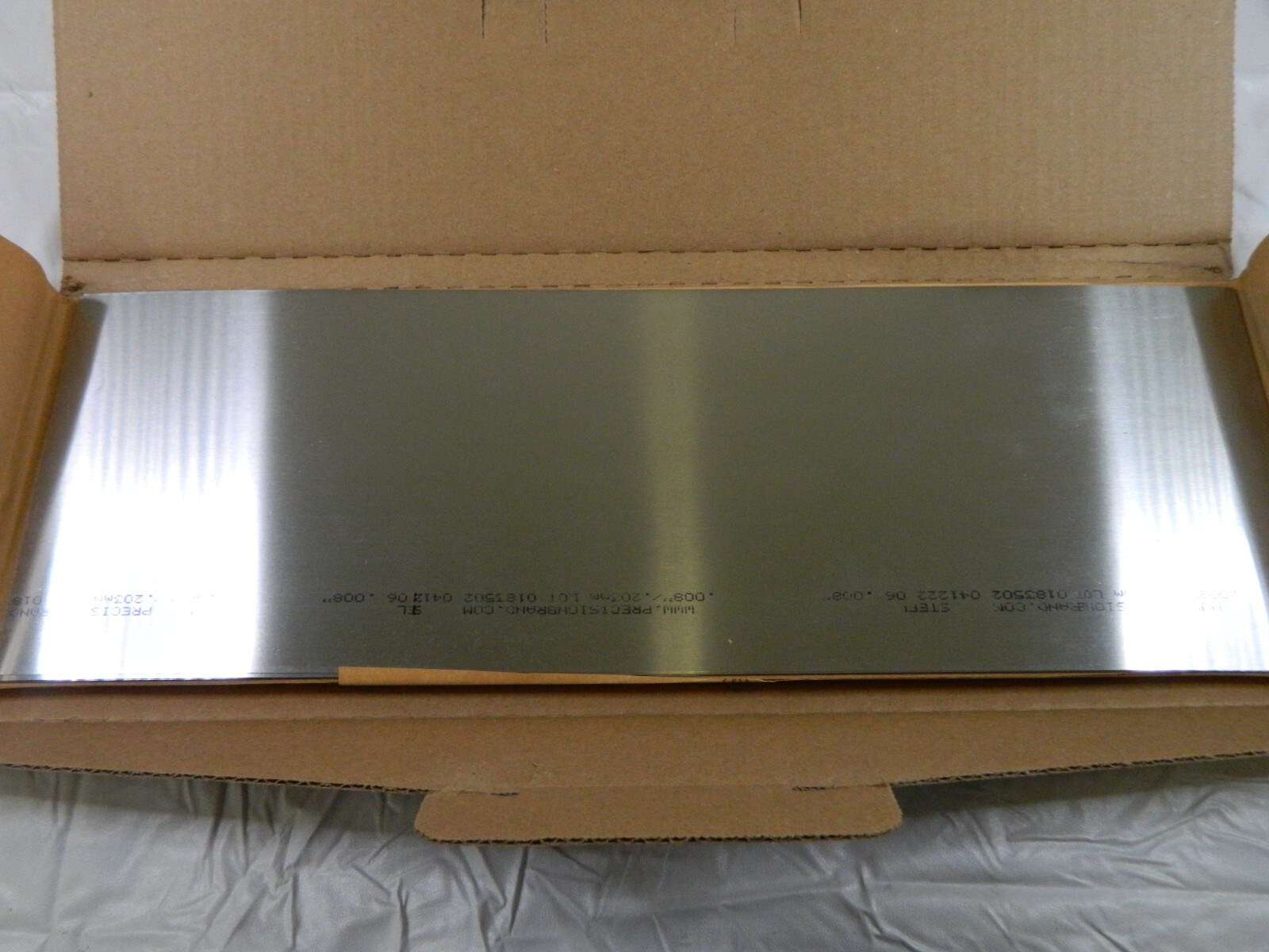 Shim Stock: 0.008” Thick, 18” Long, 10pk 1008/1010 Low Carbon Steel 16860