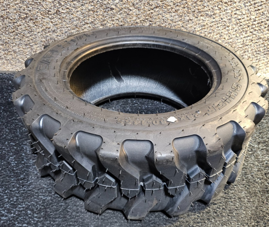 (QTY 1) Carlstar Trac Chief 51S379 6 Ply Industrial Tire 25×8.50-14