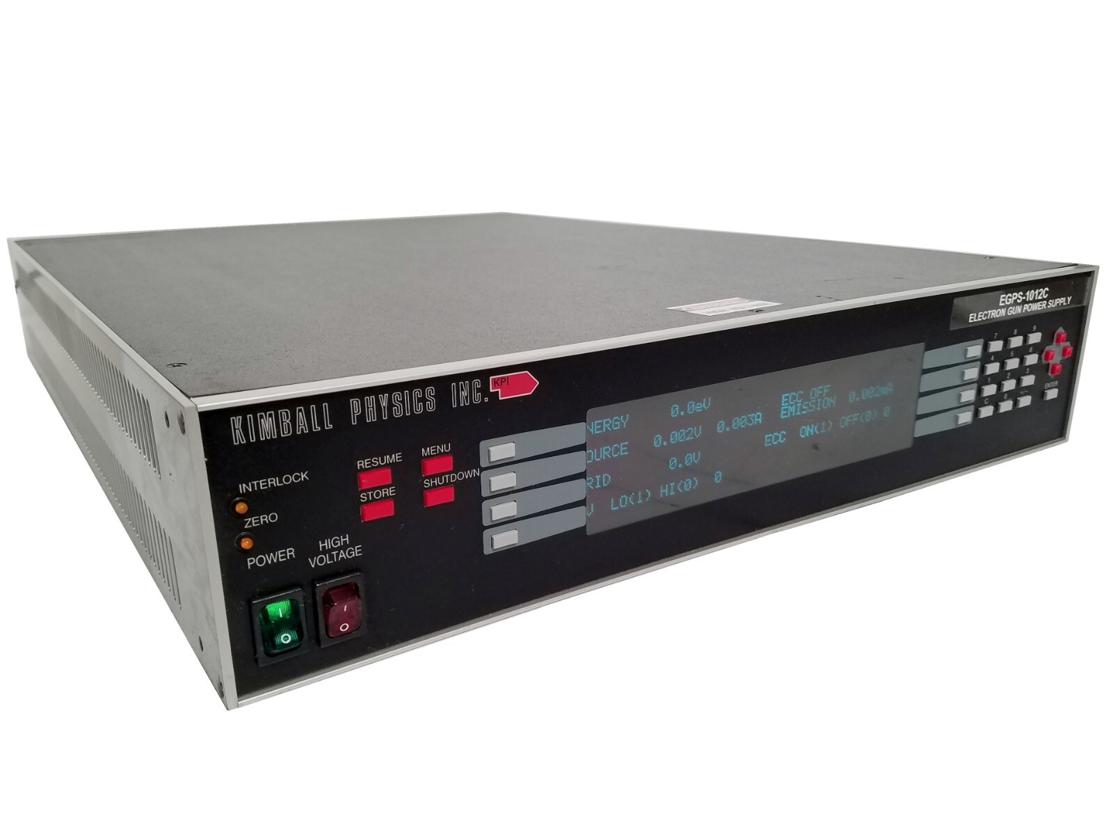 KPI Kimball Physics EGPS-101C UHV Low Energy Electron Gun Power Supply
