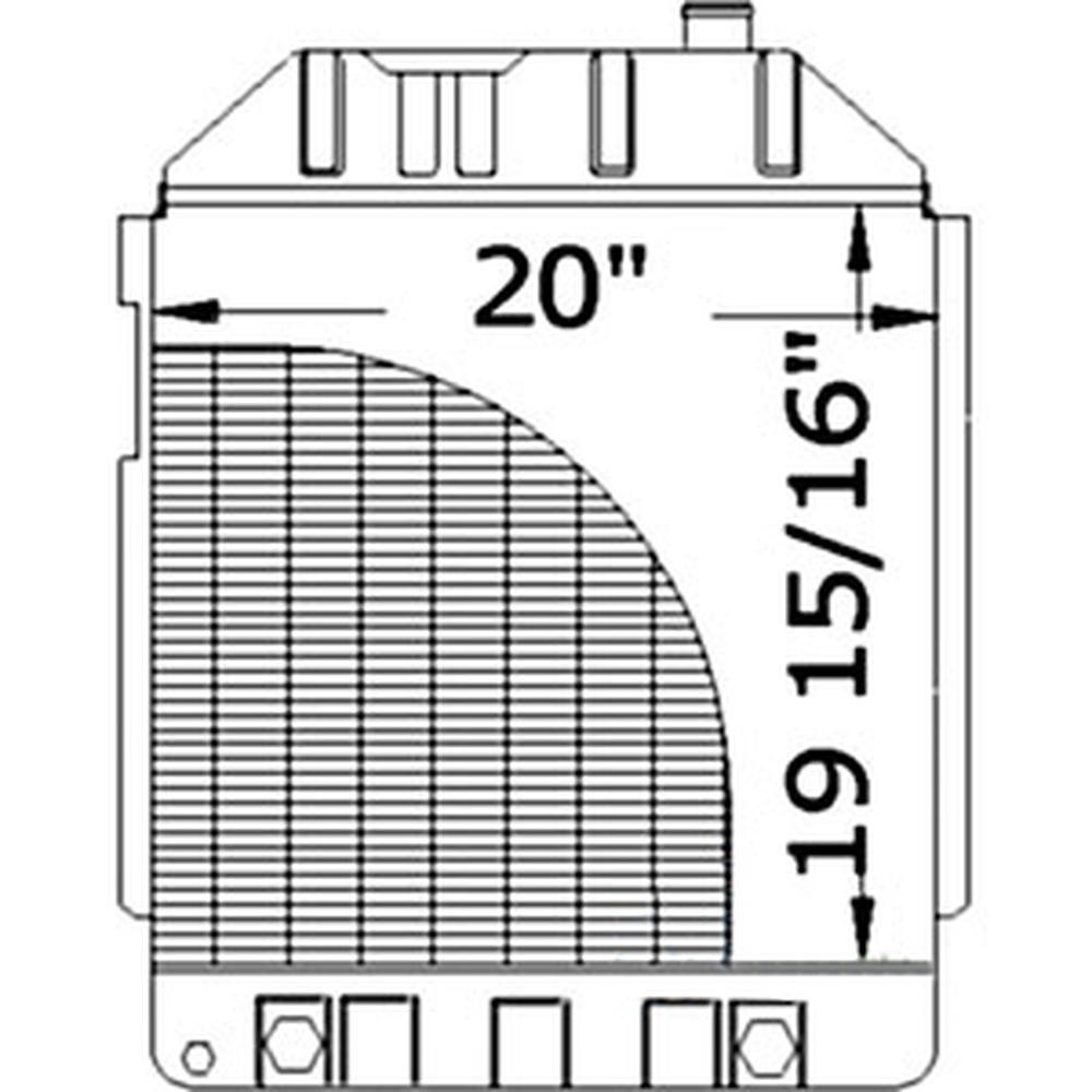 Radiator Fits D6NN80 D8NN8005LA15M E1NN8005EA15M E1NN8005EB15M 359918 359918-A