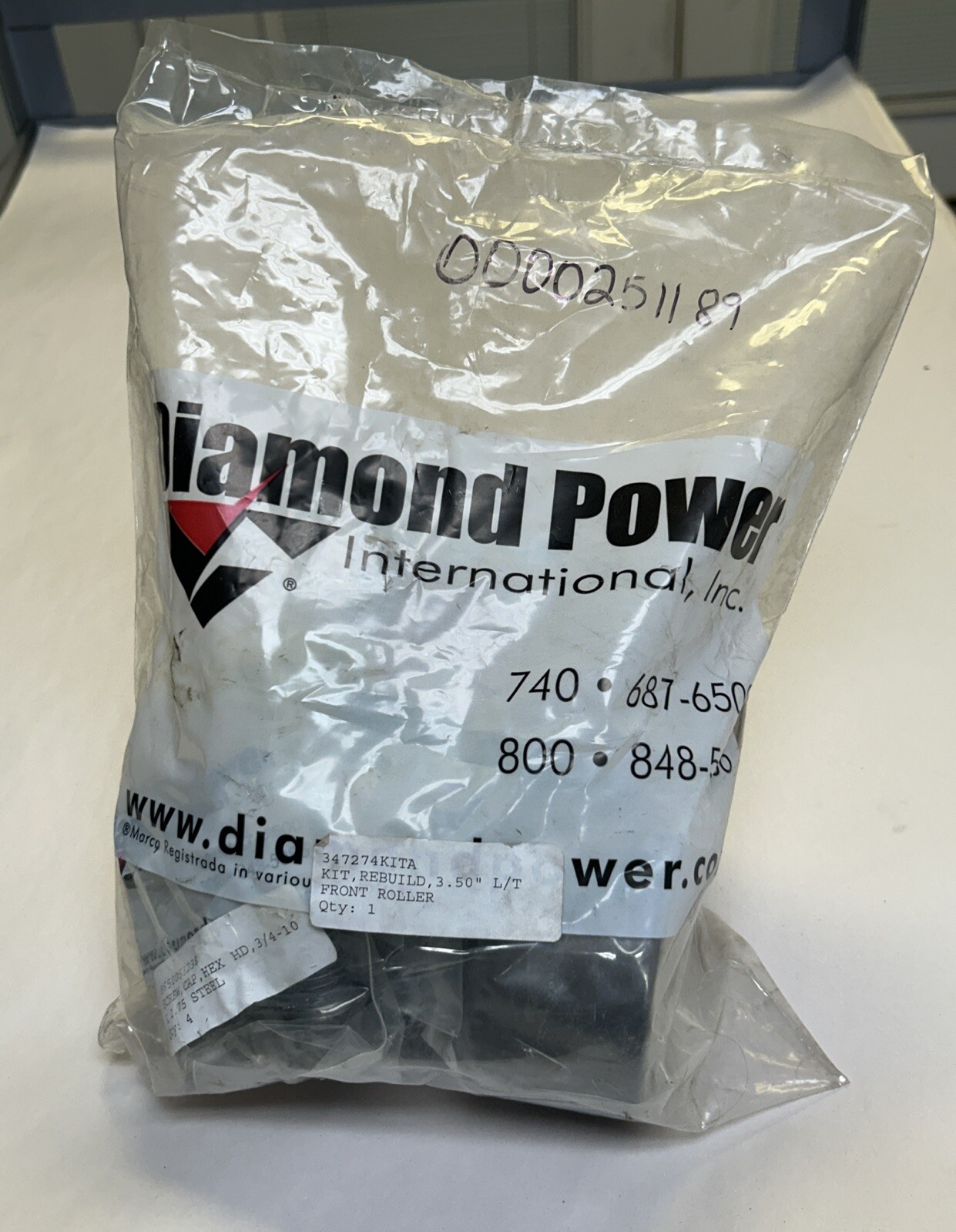 DIAMOND POWER,347274KITA,FRONT ROLLER REBUILD KIT 3.50INCH NEW