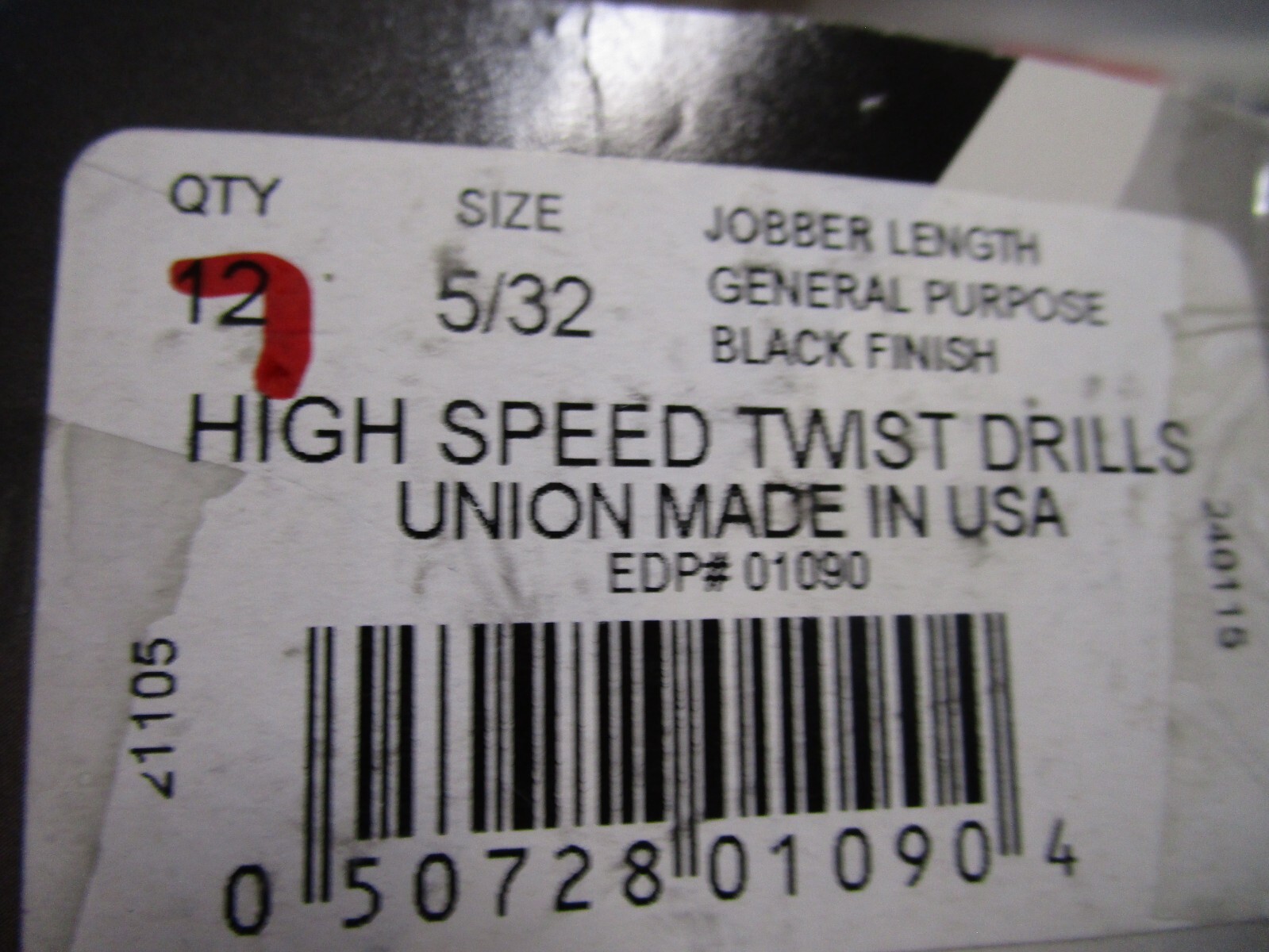 5/32″ HSS 118° Black Oxide Finish Jobber Drill QTY 7