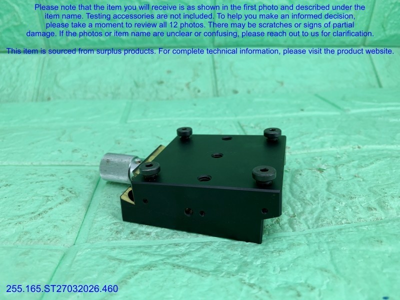 Optosigma G0H-65A76UU 1-Axis Brass Goniometers as shown in photos, sn:9336, DHL.