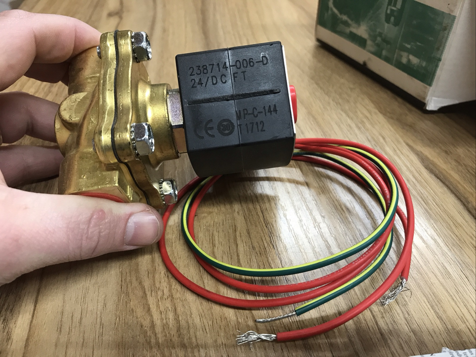 NEW OLD STOCK! ASCO 24V 1/2″ SOLENOID VALVE EF8210G002 Red Hat 5LU12 T 874800