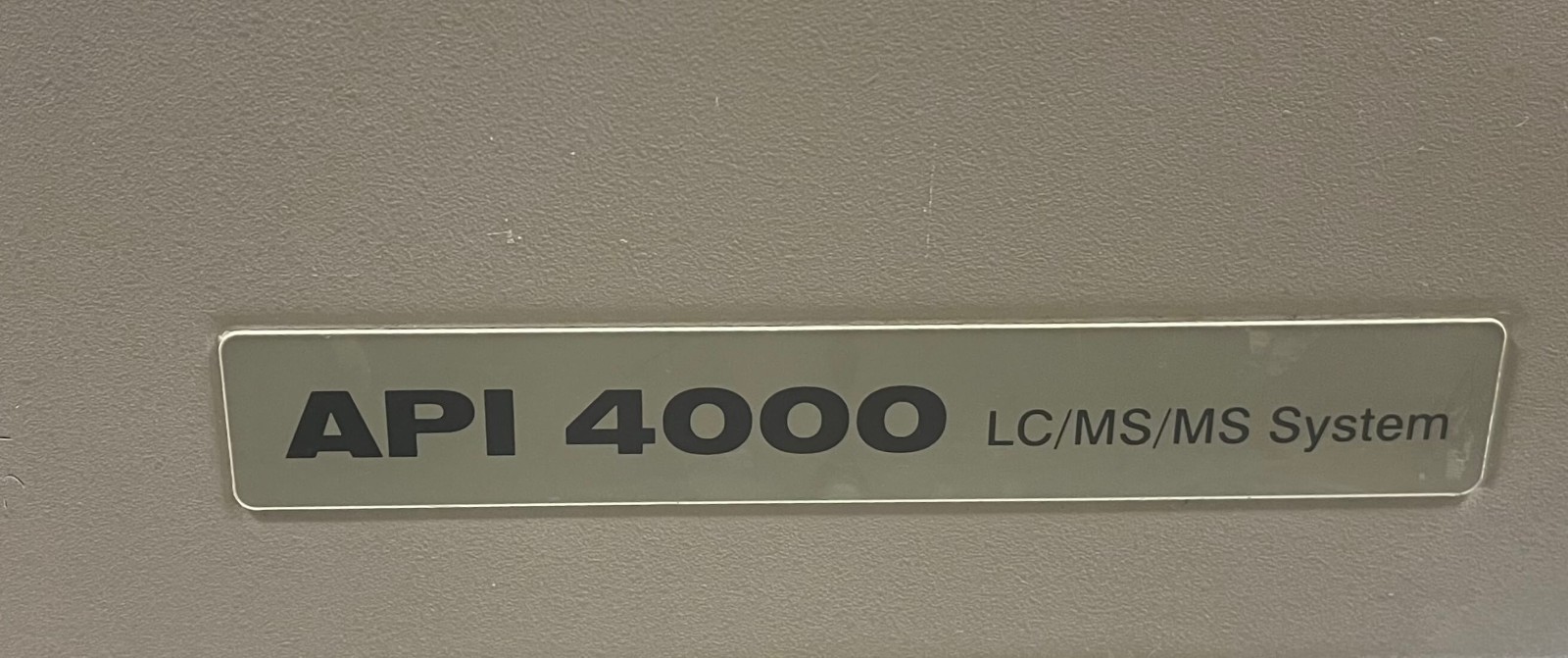 Applied Biosystems MDS Sciex API 4000 Mass Spectrometer