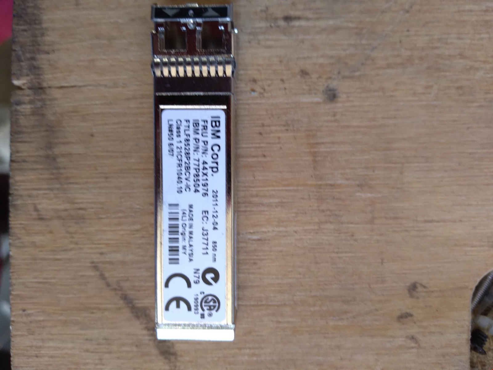 IBM 44X1976 77P8504 8Gb SFP+ Transceiver 850nm Fiber Channel Optical Module US