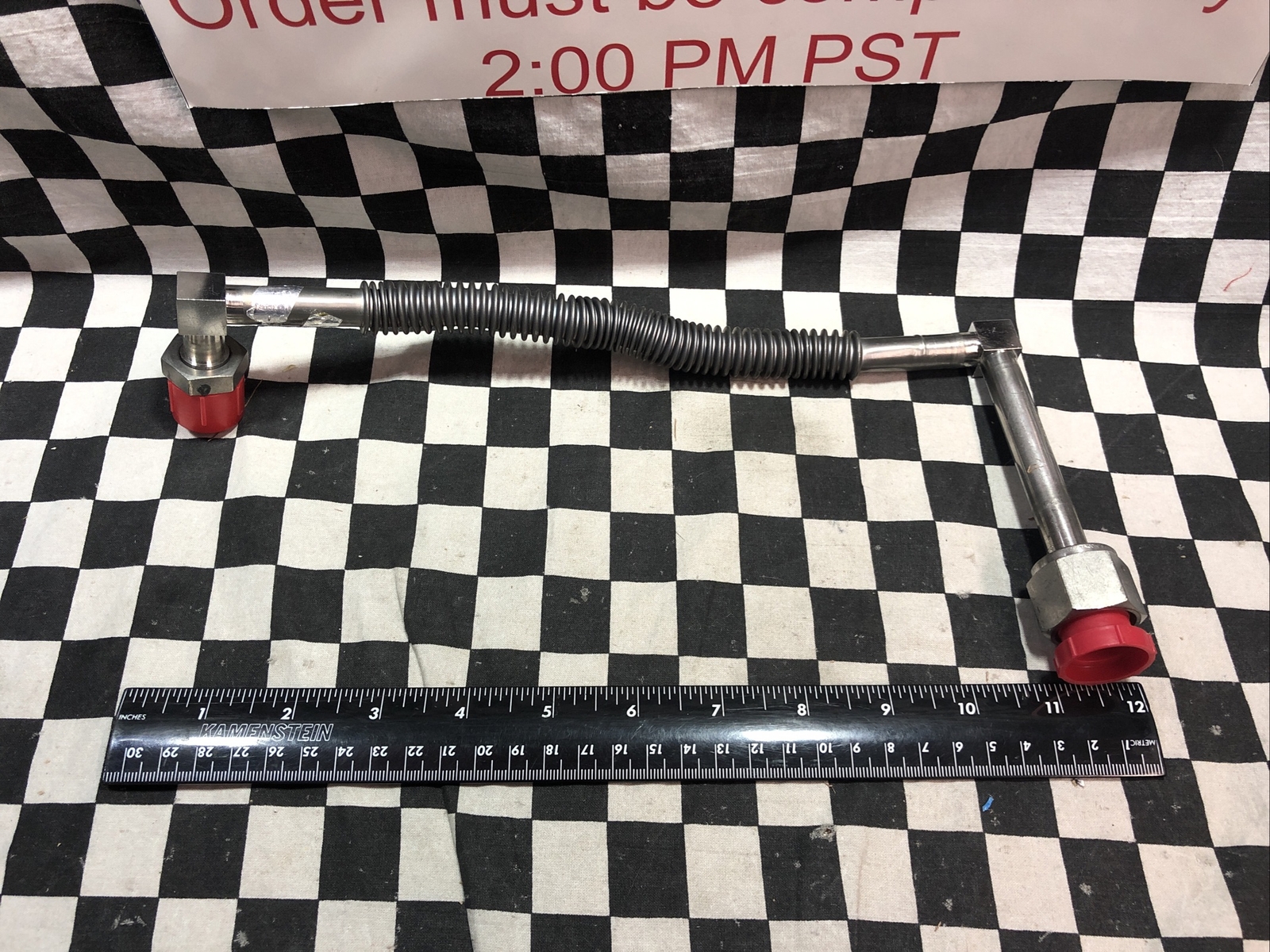 SWAGELOK Flexible Tubing 1/2″ X 12″, 1/2″ VCR X 1/2″ FVCR, SHIPSAMEDAY#128R10