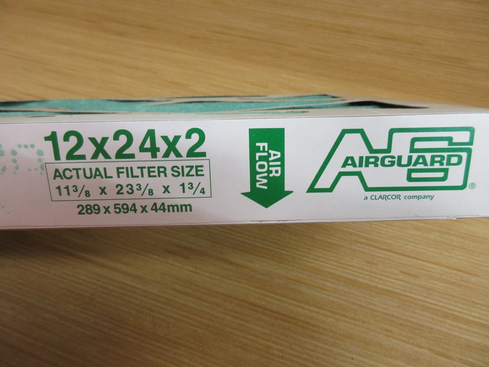 AirGuard MX40-210 Pleated Air Filter12x24x2 (Pack of 12)