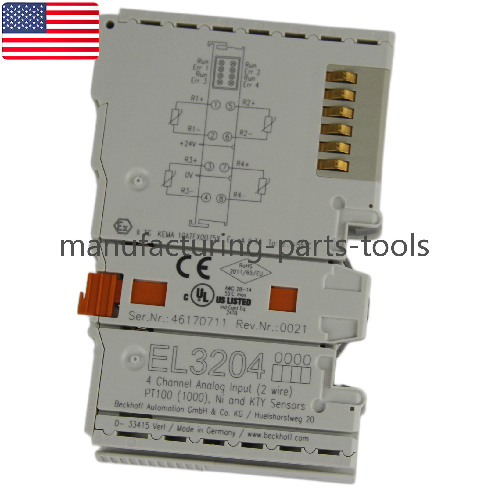 New BECKHOFF EL3204 PLC Module – US Stock