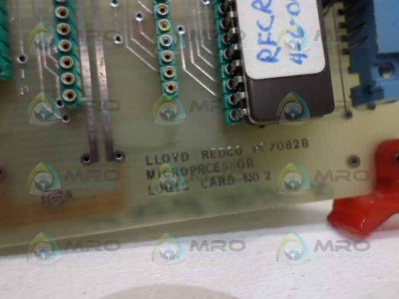 LLOYD CONTROLS REDCO PC7082B MICROPROCESSOR LOGIC CARD NSNP