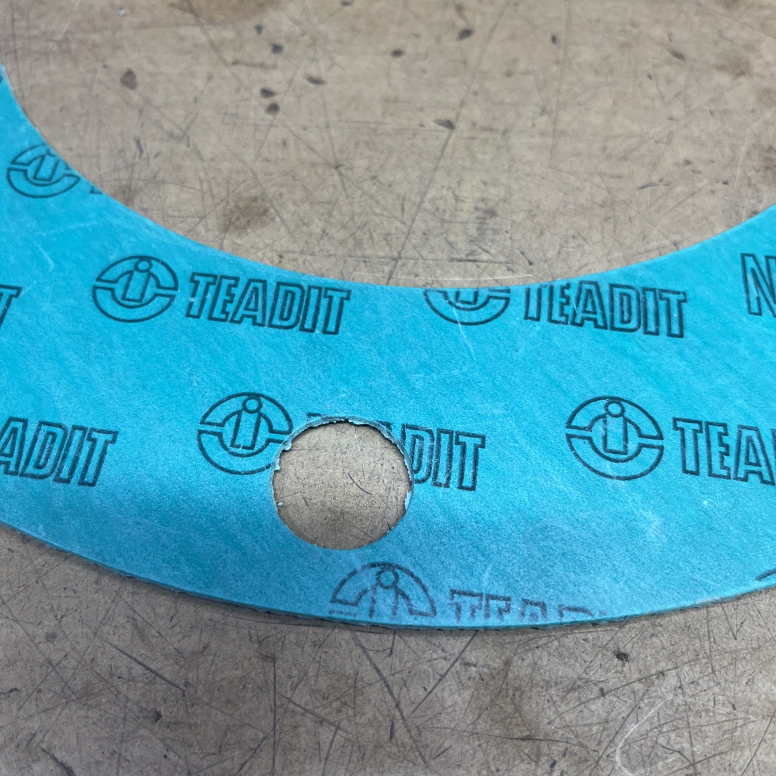 8″ Teadit NA-1001 Full Face 1/8″ 8″ Flange To Flange Flat Gasket