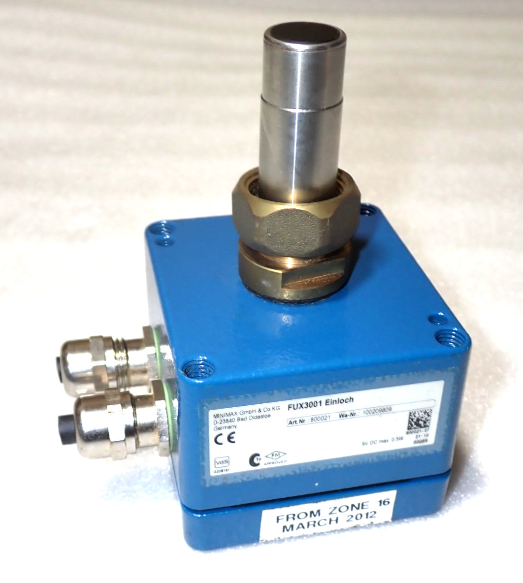 MiniMax Fux-3001 FLAME Spark Detector Einloch Reconditioned
