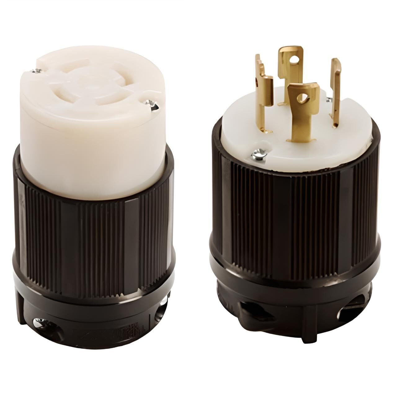 OCS Parts NEMA L16-30 Locking Plug and Connector | 480V – 30A – 3 Pole 4 Wire