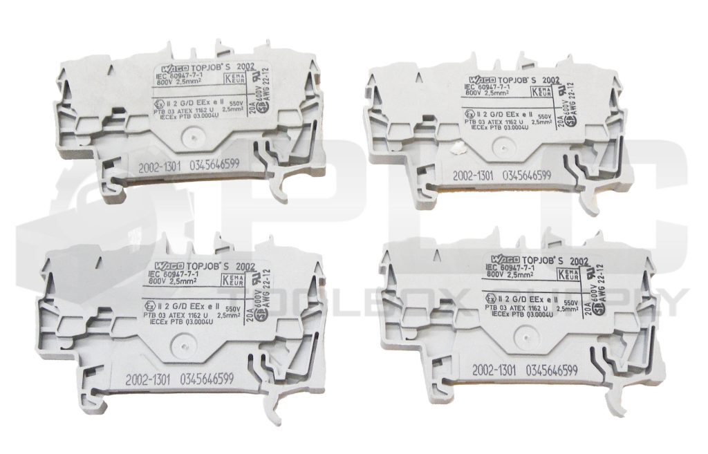 LOT OF 4 NEW WAGO 2002-1301 TERMINAL BLOCK