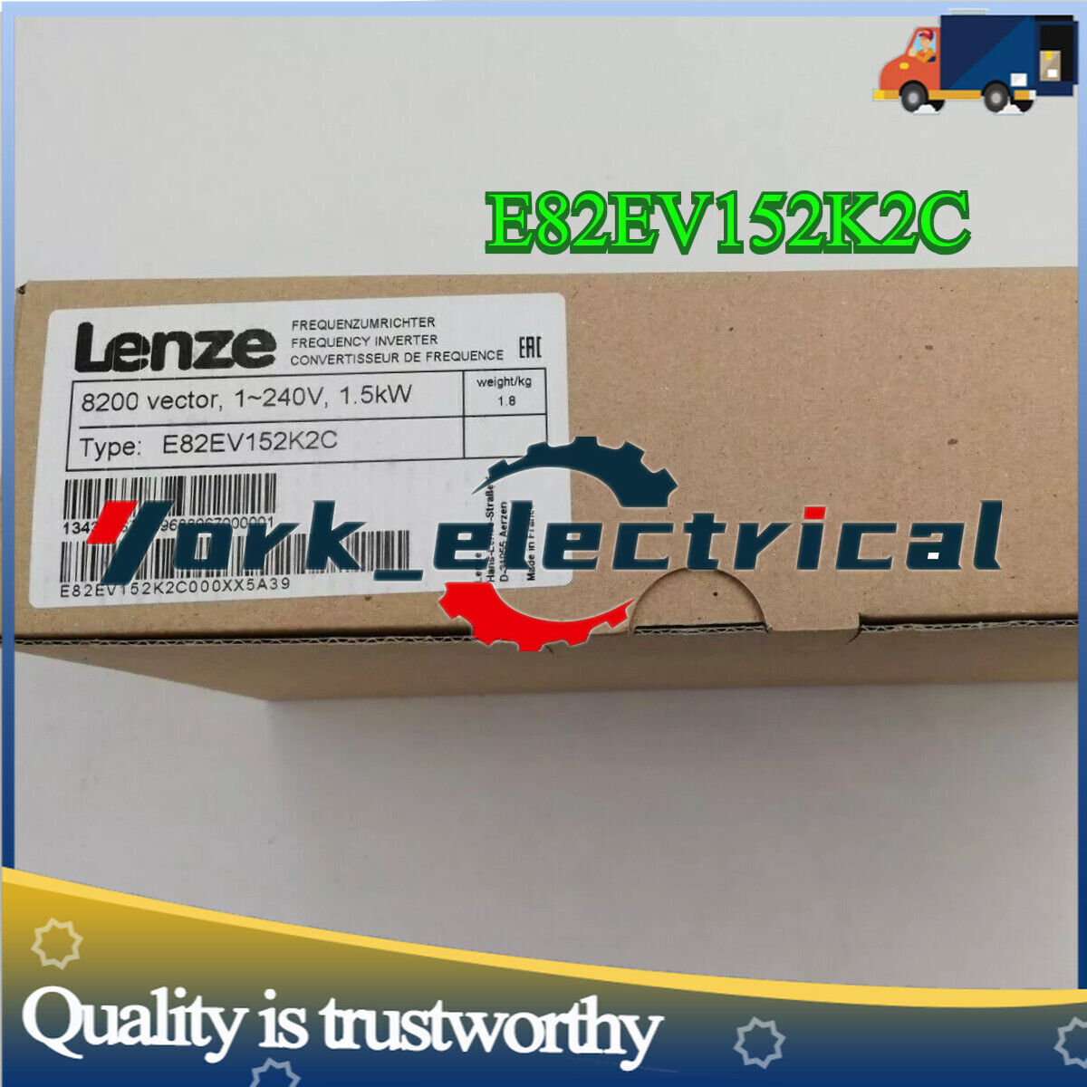 1PC E82EV152K2C NEW LENZE E82EV152K-2C LENZE FREQUENCY INVERTER Fast shipping