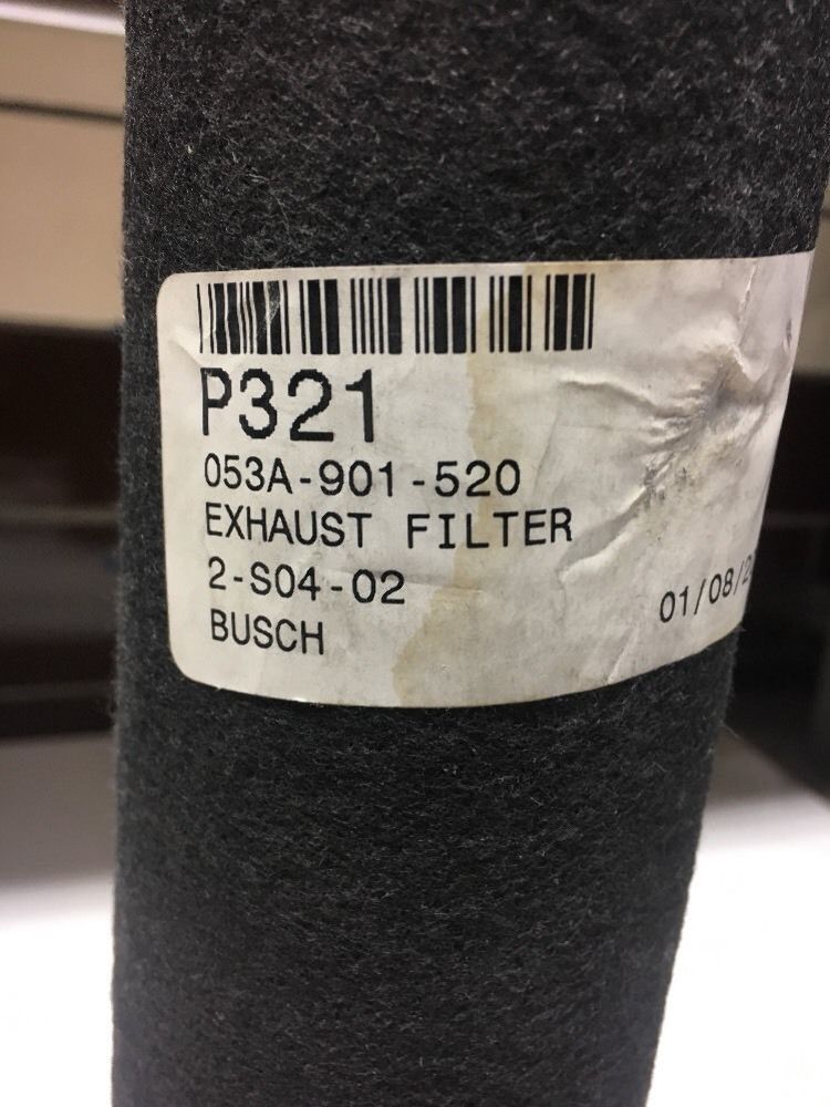New Busch 053A-901-520 Exhaust Filter Warranty! Fast Shipping!