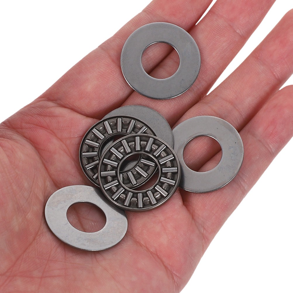 2 PCS Bearing with Gasket Thrust Needle Metal Axial Flat Bearings