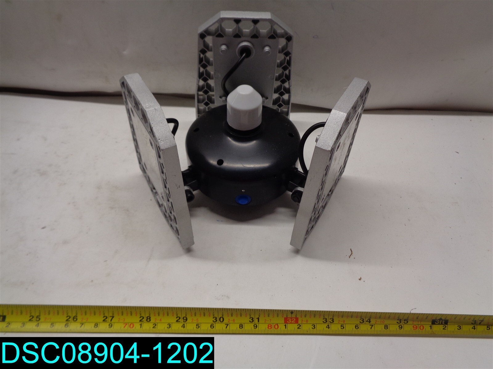 60-Watt Dusk to Dawn Deformable LED Adjustable Gray Garage Light W-XP07001E26