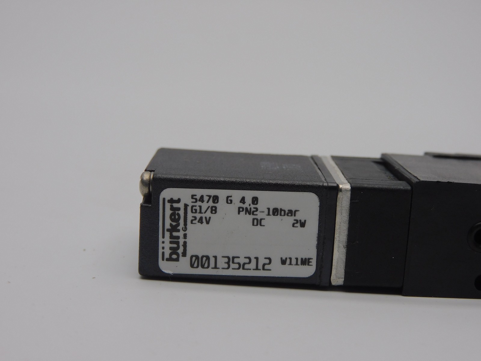 BURKERT 5470G4.0-G1/8 00135212 24VDC NSNP