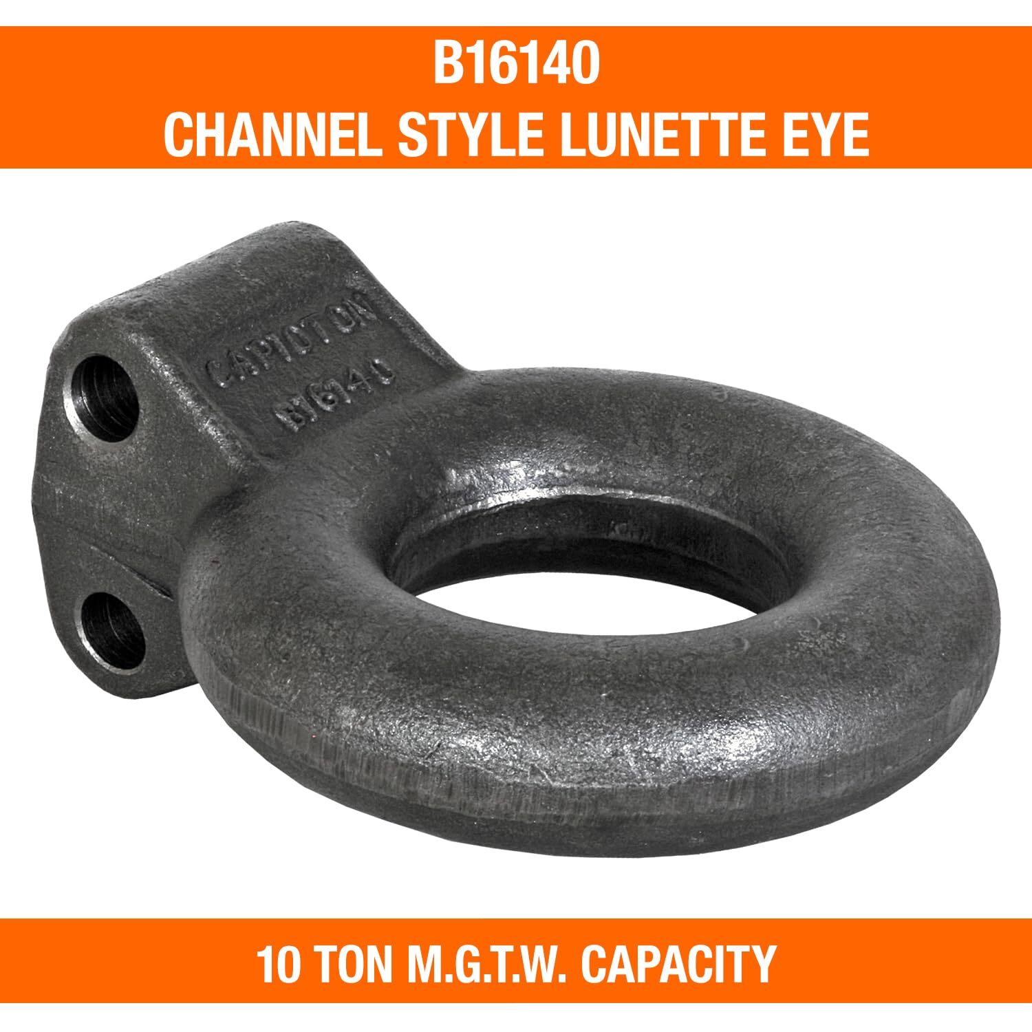 Buyers Products B16140 Plain Finish Forged Steel Tow Eye 3″ ID 10 Ton Towing Eye