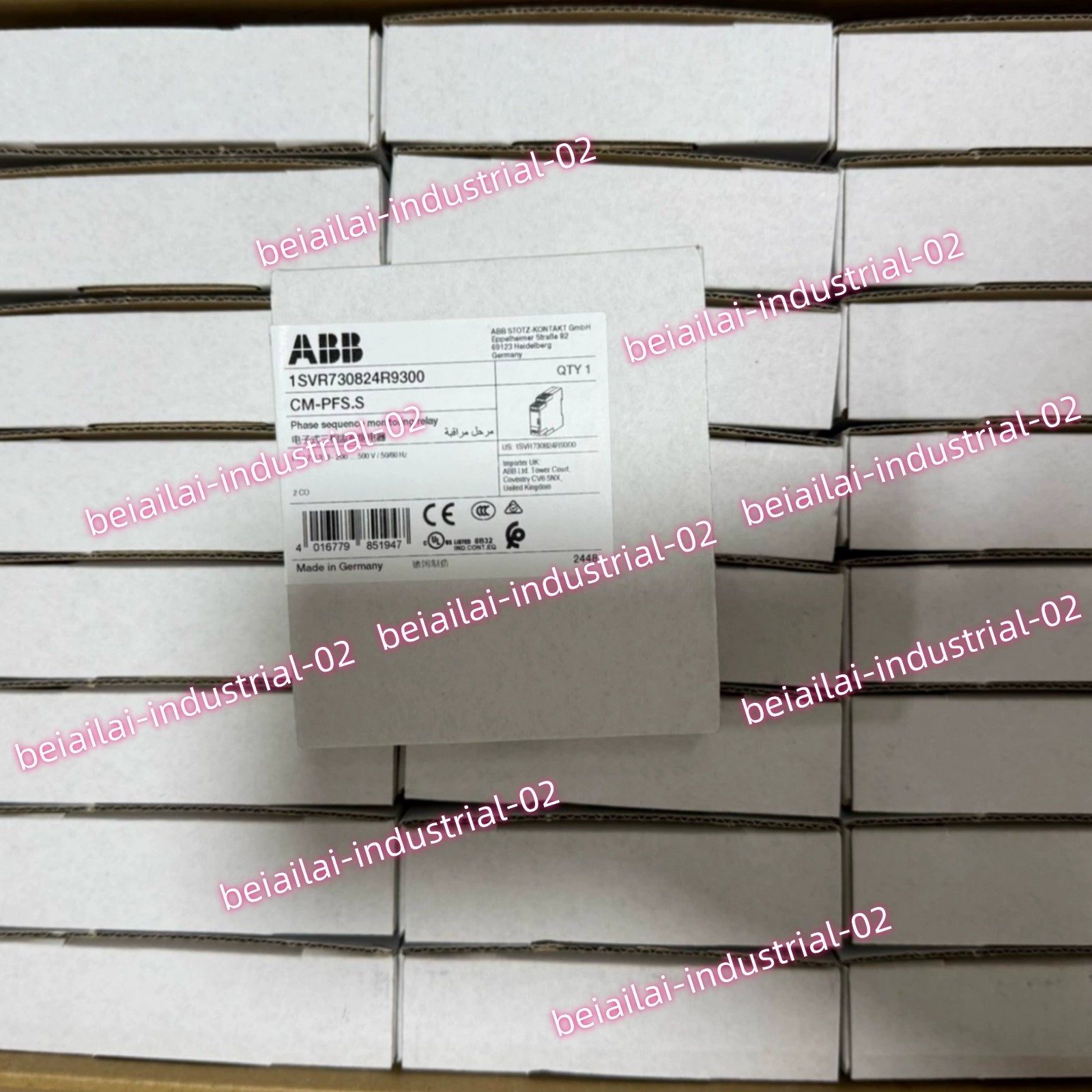 ABB Three-Phase Phase Sequence Relay CM-PFS.S#1pcs new in box